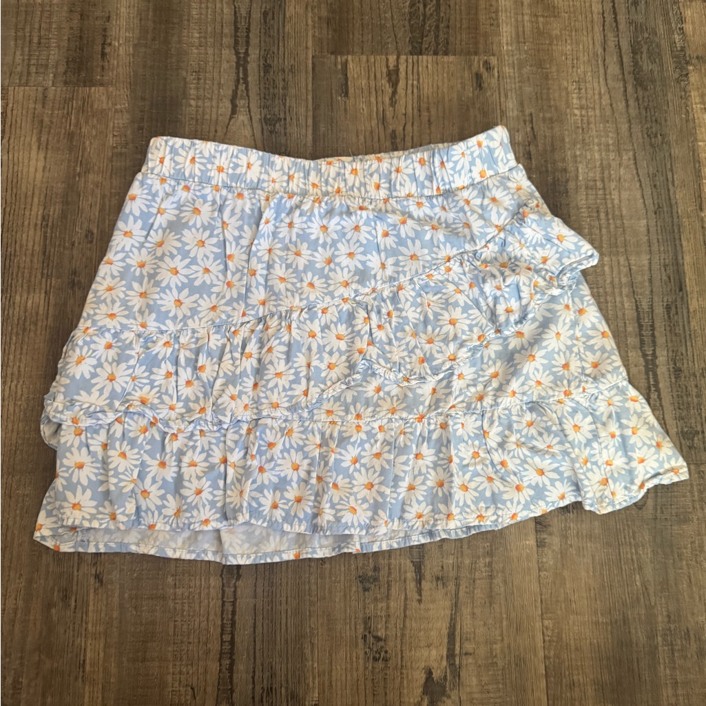 Art Class Light Blue Daisy Skater Skirt